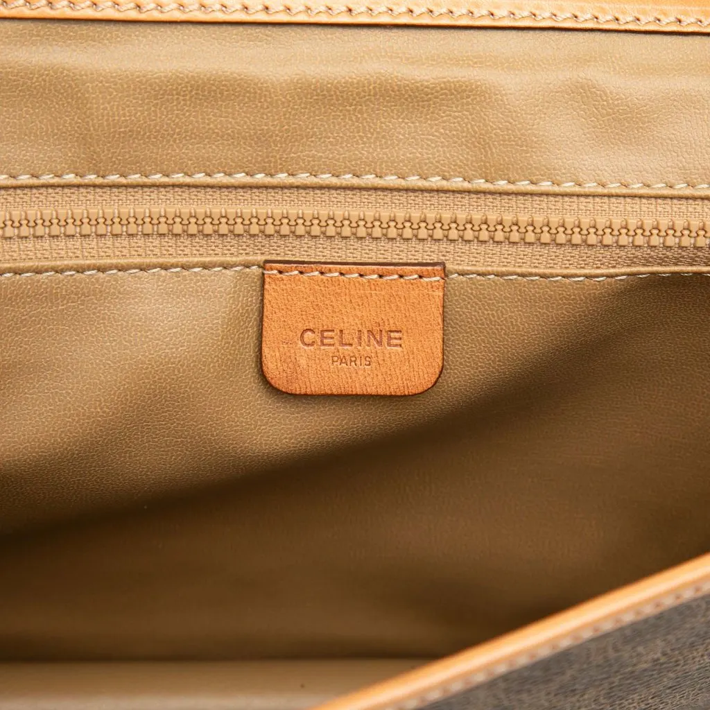 Celine Macadam Coated Canvas Crossbody Brown Canvas Very good - Box View
