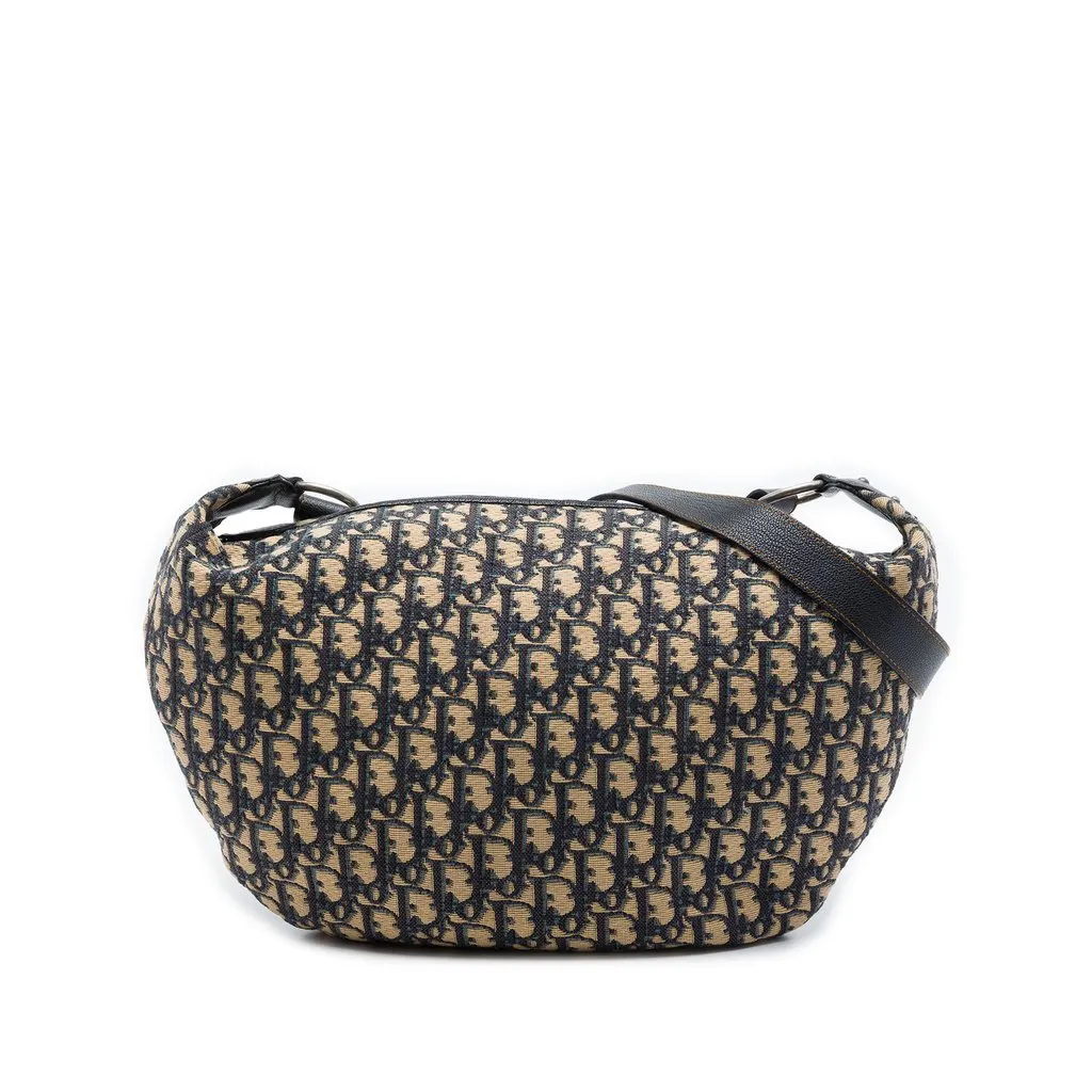 Dior Oblique Canvas Crossbody Blue Very good - Front View