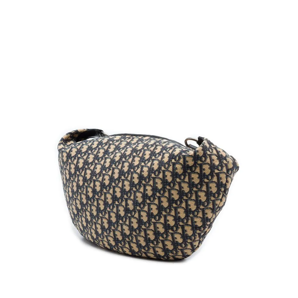 Dior Oblique Canvas Crossbody Blue Very good - Back View