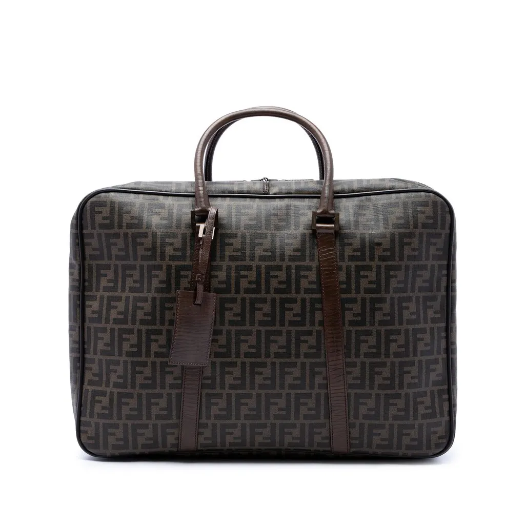 Fendi زوكا Coated قماش Suitcase