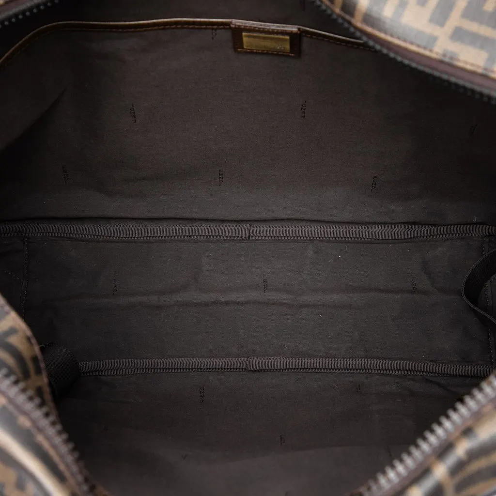 Fendi Zucca Coated Canvas Suitcase Brown Canvas Very good - Model View