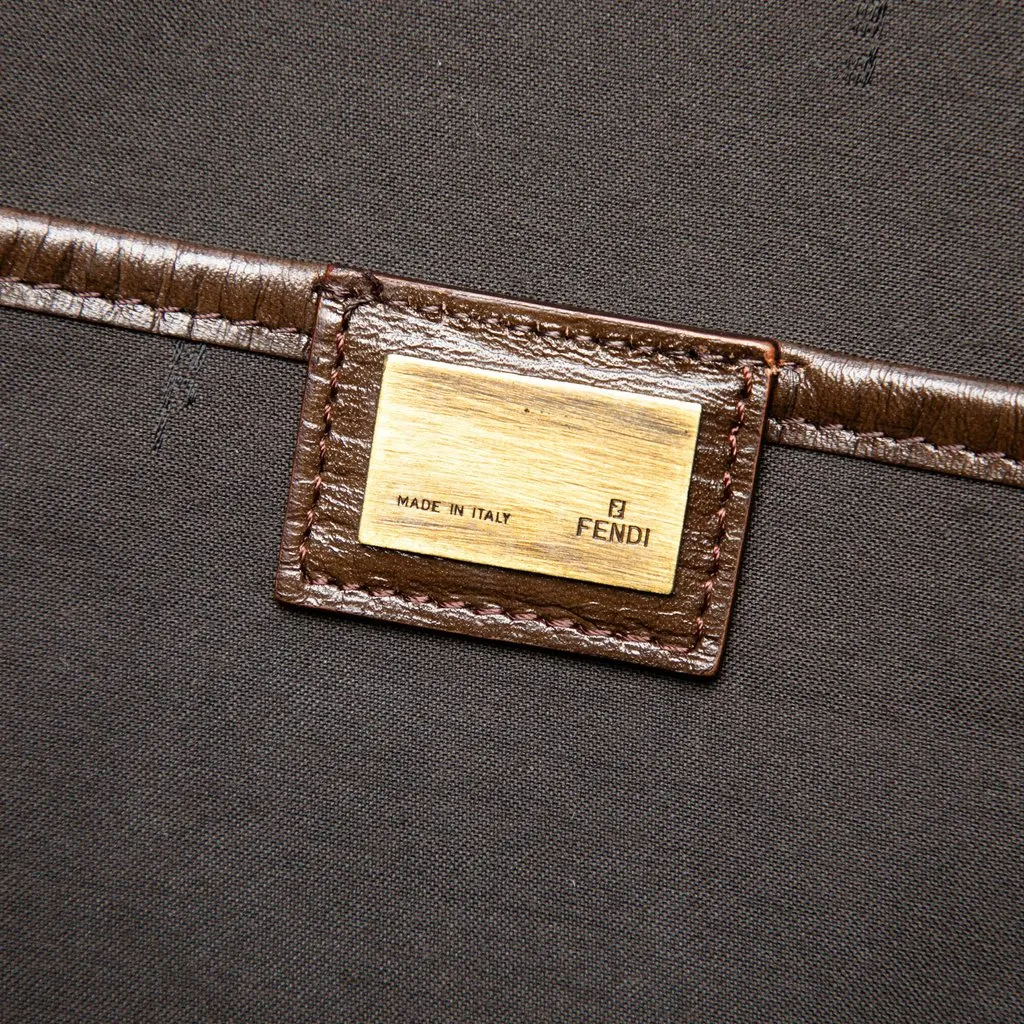 Fendi Zucca Coated Canvas Suitcase Brown Canvas Very good - Box View
