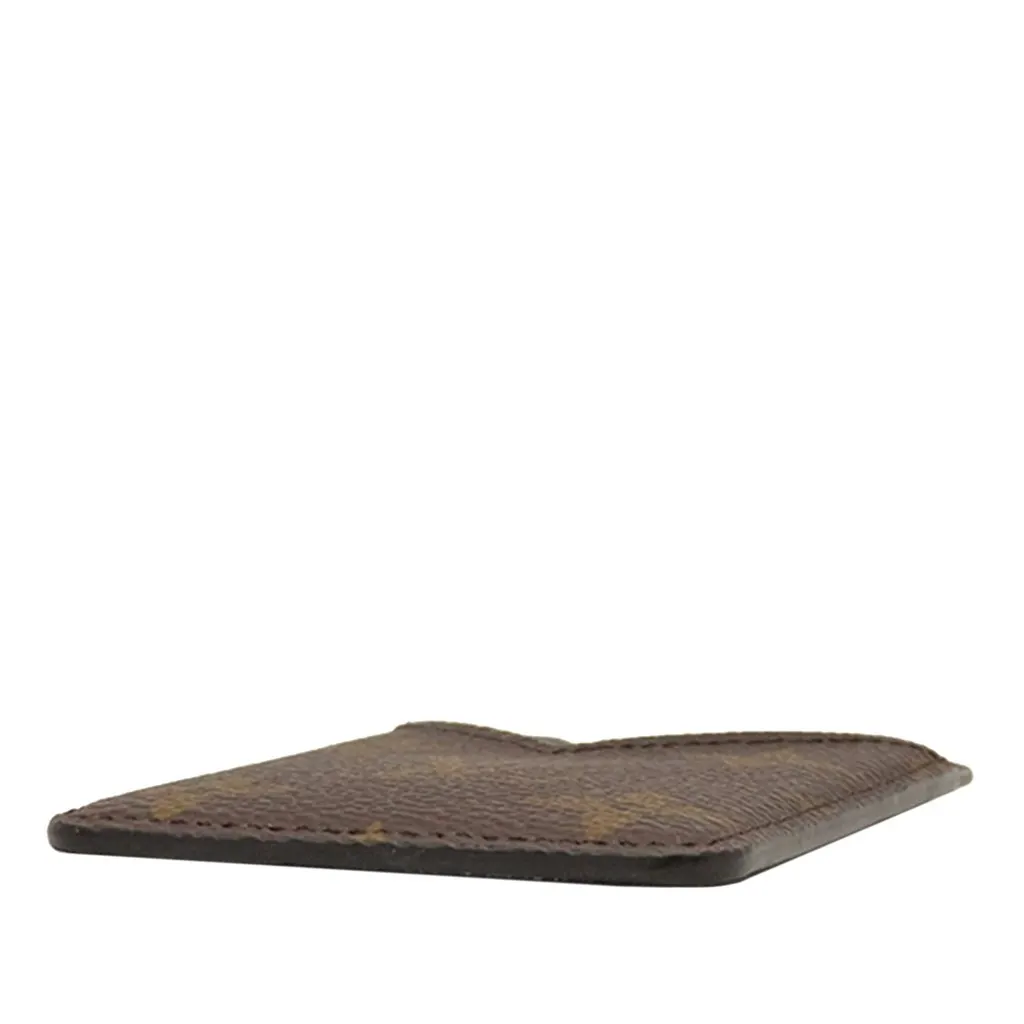 Louis Vuitton Monogram Macassar Magnetic Card Holder Brown Canvas Good - Inside View