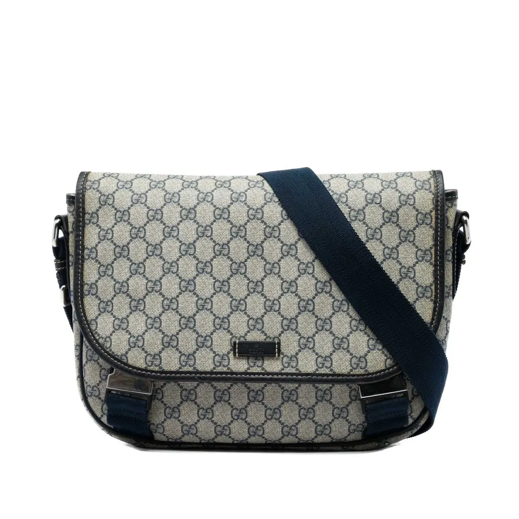 Gucci GG Supreme Crossbody Beige Canvas Very good - Front View