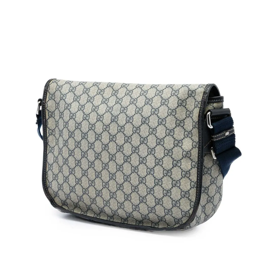 Gucci GG Supreme Crossbody Beige Canvas Very good - Back View
