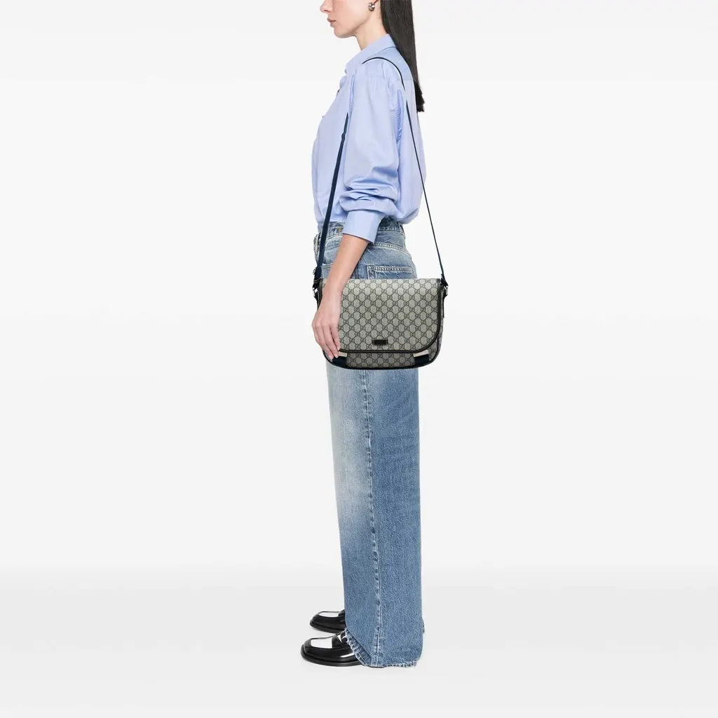 Gucci GG Supreme Crossbody Beige Canvas Very good - Box View