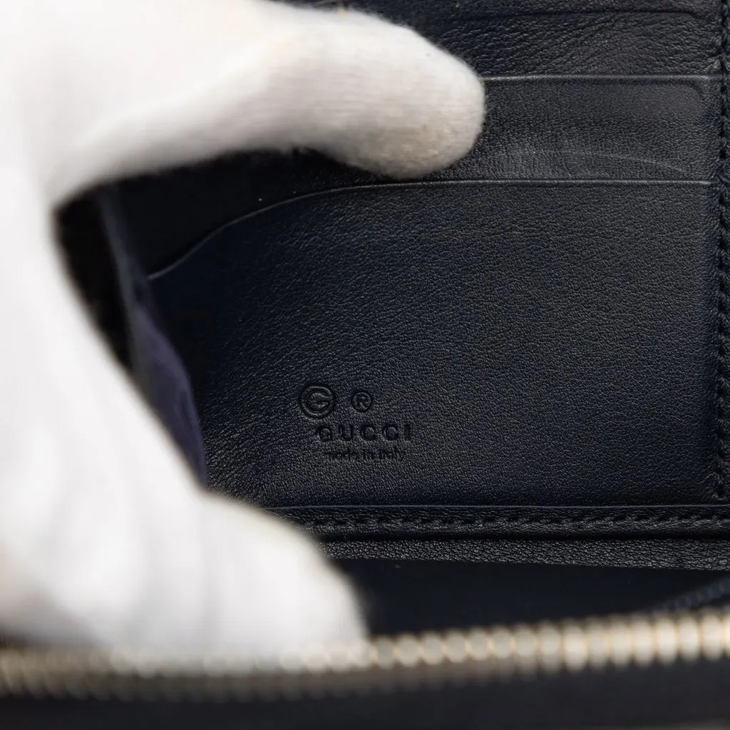 Gucci Microguccissima Zip Around Long Wallet Black Leather Very good - Box View