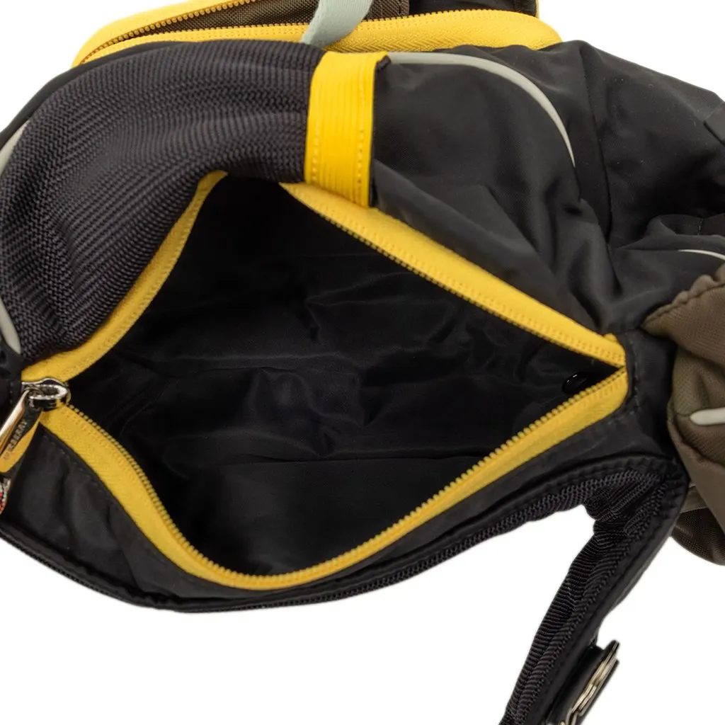 Burberry Tricolor Nylon Leo Sling Bag Black Polyamide Very good - Model View