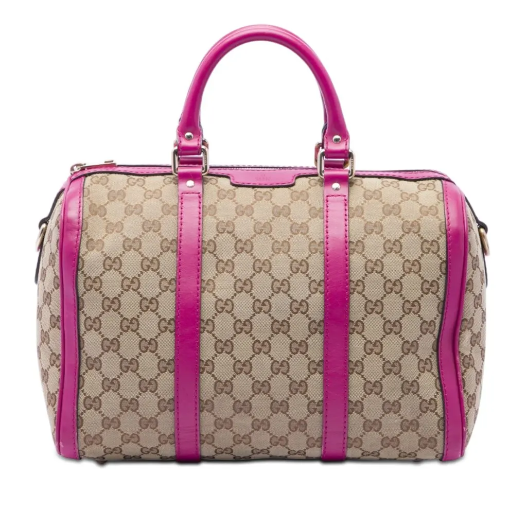 Gucci Medium GG Canvas Joy Boston Bag Beige Very good - Front View