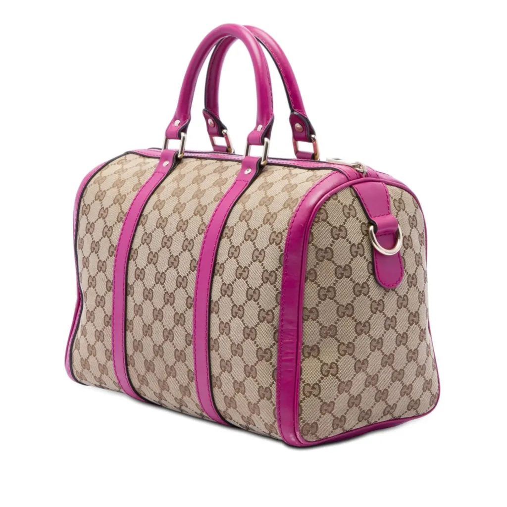 Gucci Medium GG Canvas Joy Boston Bag Beige Very good - Back View