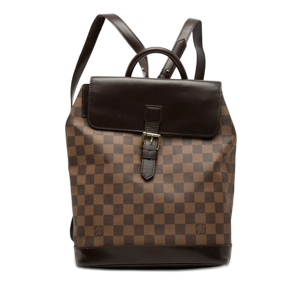Louis Vuitton Damier Ebene Soho Brown Good - Front View