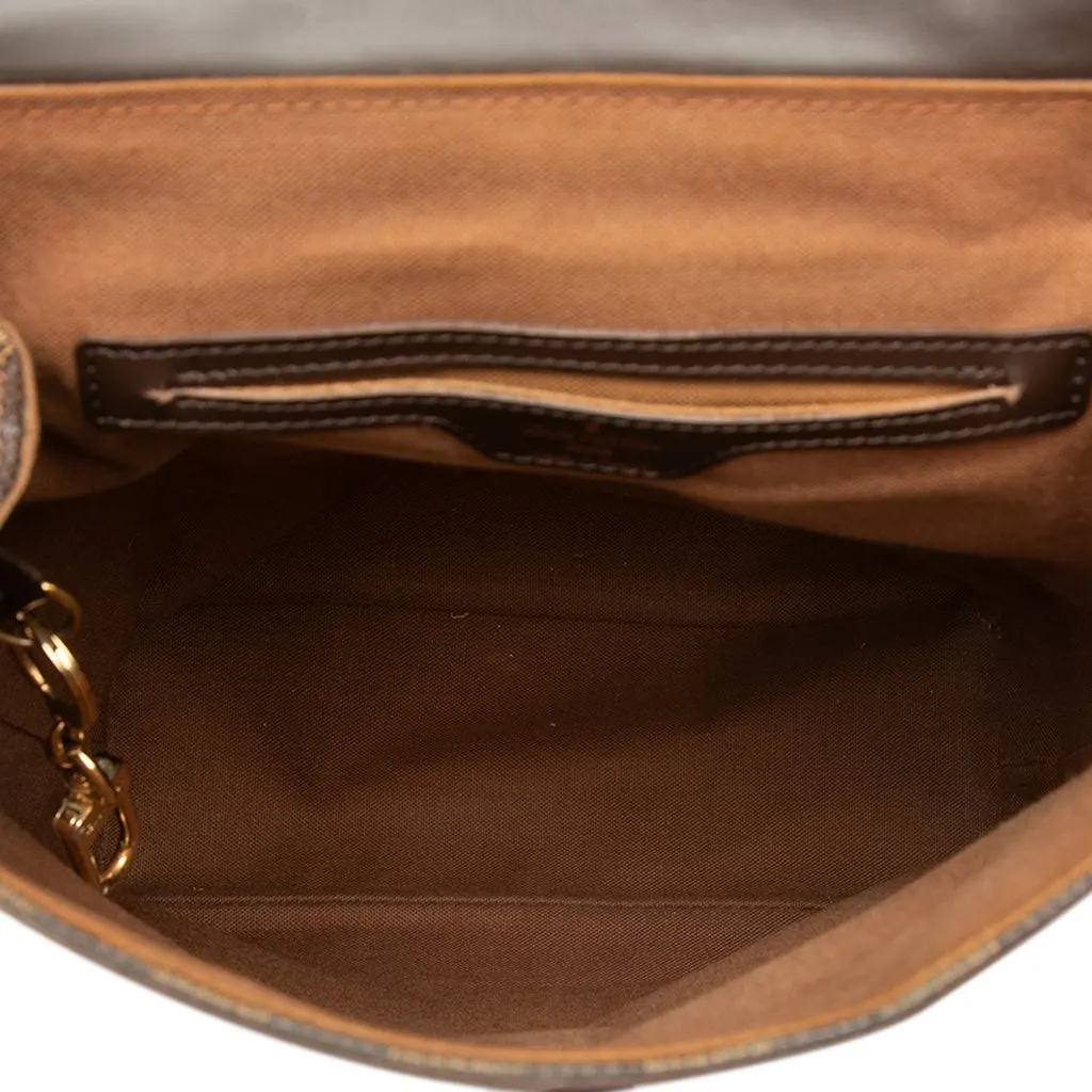 Louis Vuitton Damier Ebene Soho Brown Good - Model View