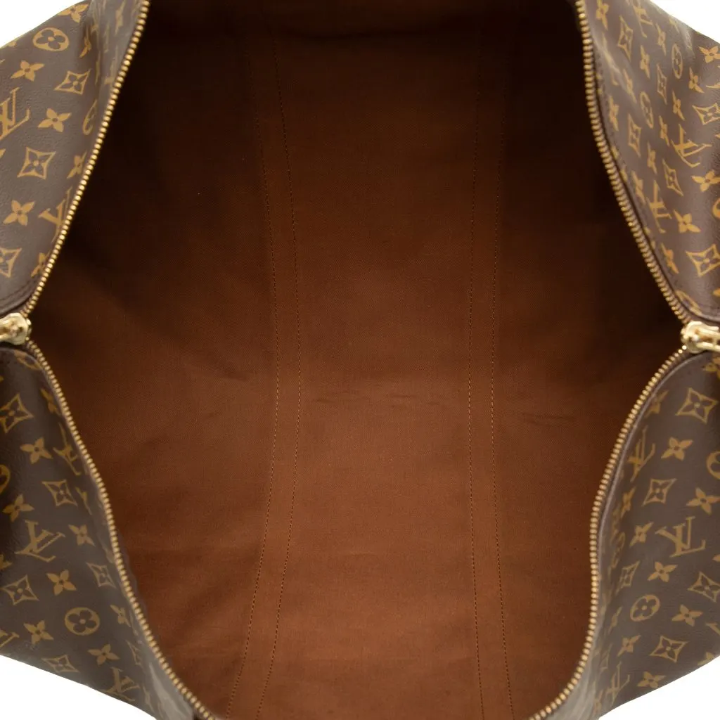 Louis Vuitton Monogram Keepall Bandouliere 60 Brown Very good - Model View