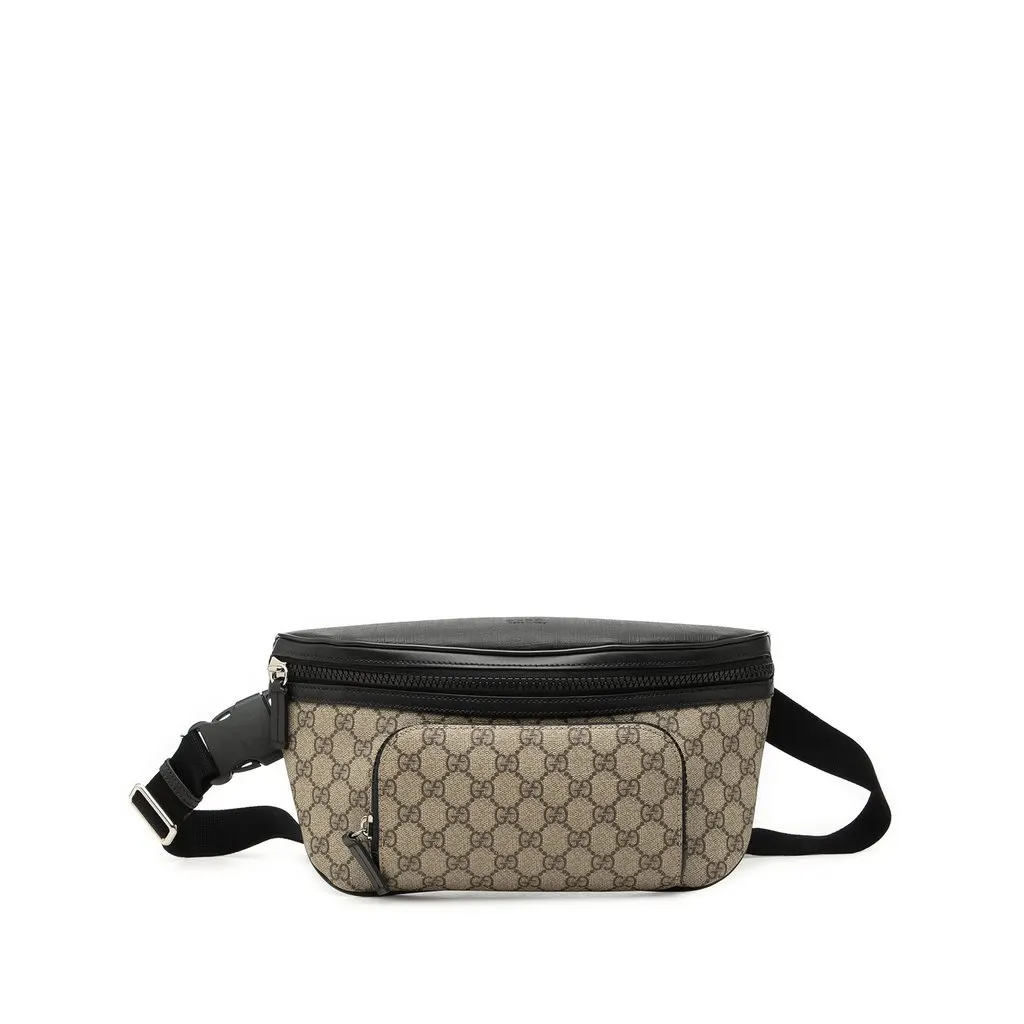Gucci Large GG Supreme Eden Belt Bag Beige Very good - Front View
