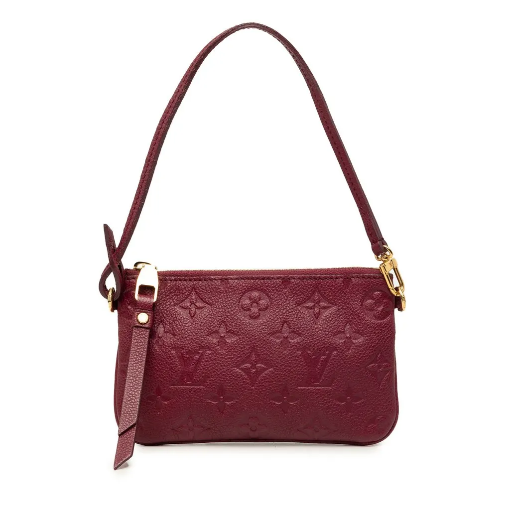 Louis Vuitton Monogram Empreinte Citadine Pochette Red Leather Very good - Front View
