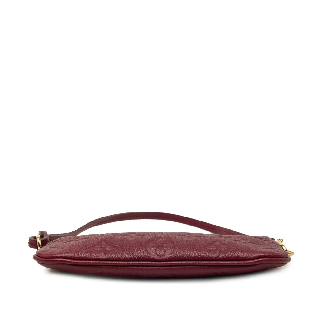 Louis Vuitton Monogram Empreinte Citadine Pochette Red Leather Very good - Inside View