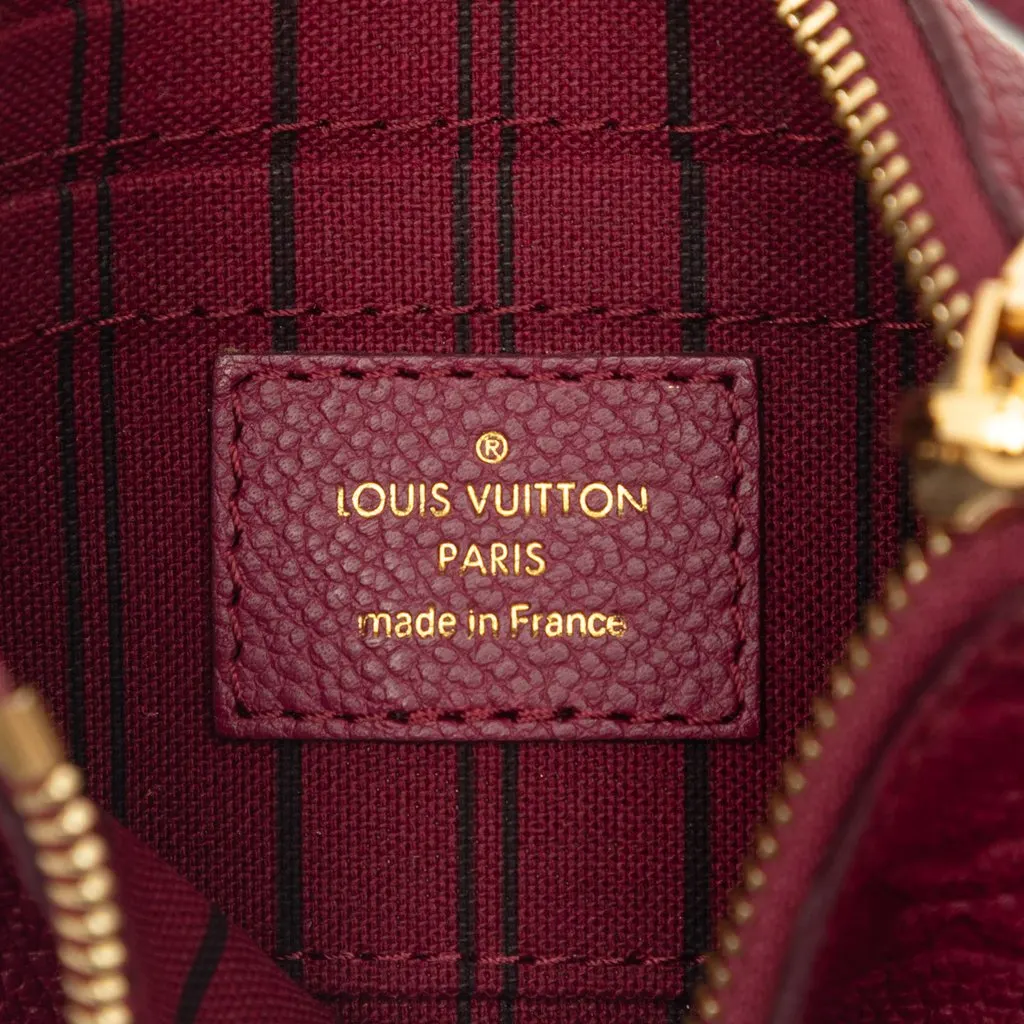 Louis Vuitton Monogram Empreinte Citadine Pochette Red Leather Very good - Box View