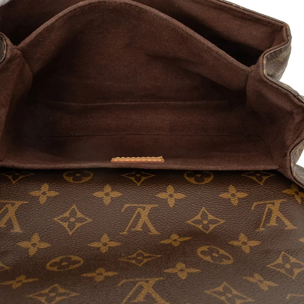 Louis Vuitton Monogram Pochette Metis Brown Canvas Good - Model View