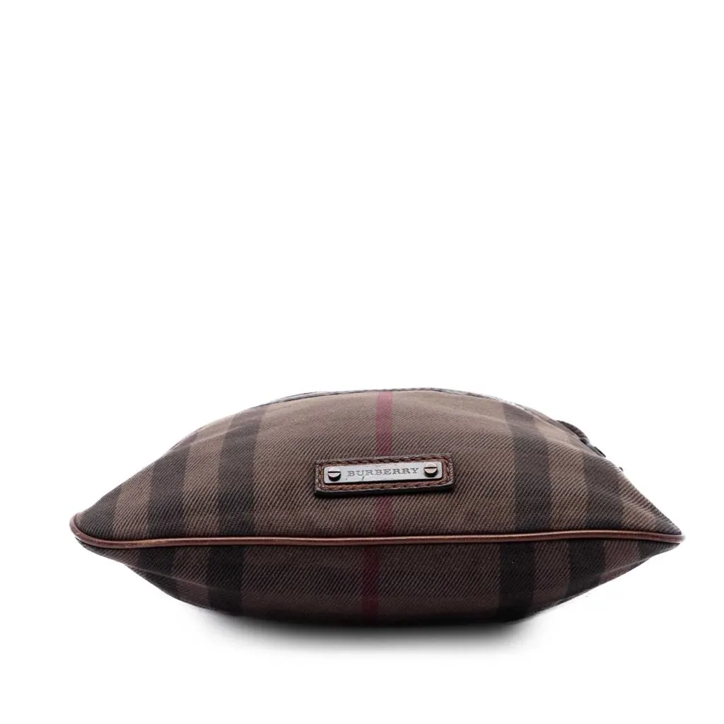 Burberry Exploded Check Cotton Crossbody Brown Cotton Very good - Inside View