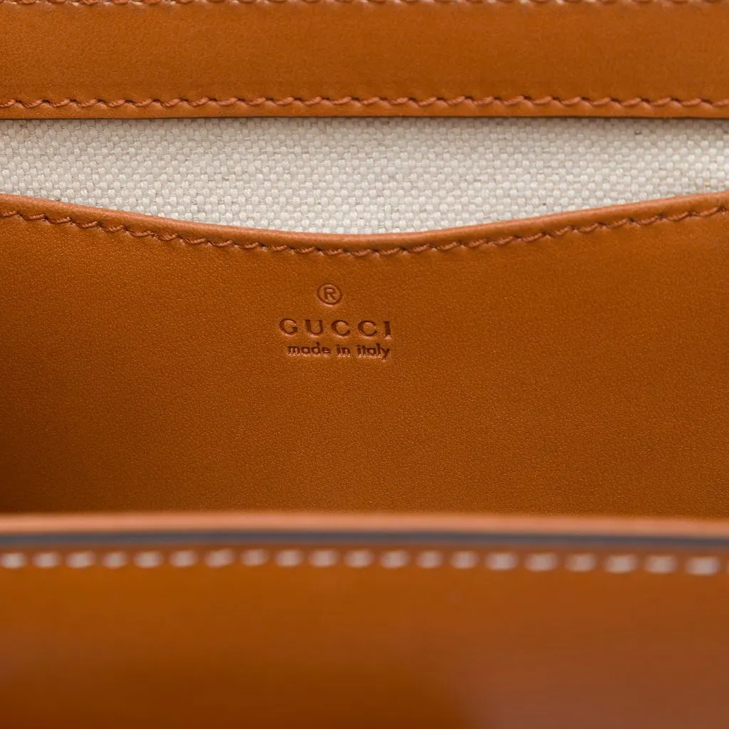 Gucci Mini Calfskin Bamboo 1947 Belt Bag Brown Leather Very good - Box View