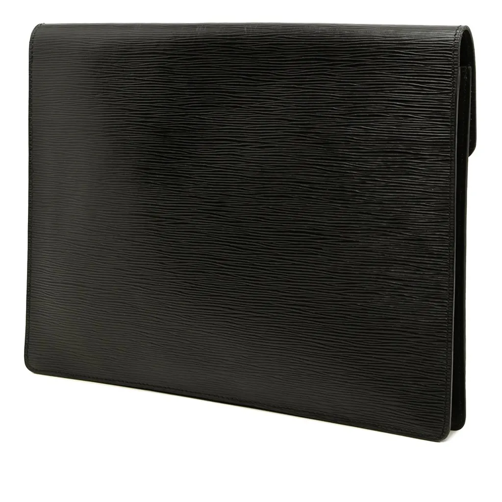 Louis Vuitton Epi Porte Documents Senateur Black Leather Good - Back View