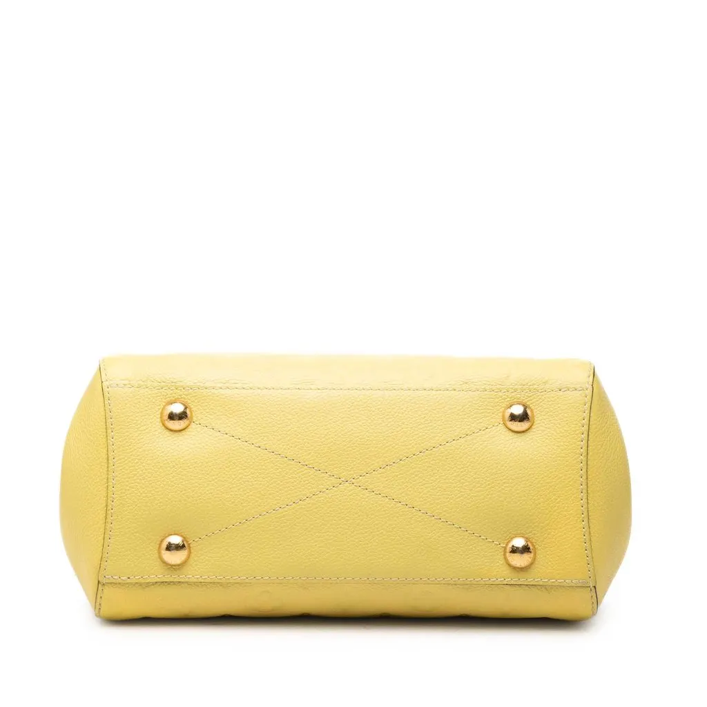 Louis Vuitton Monogram Empreinte Montaigne BB Yellow Leather Very good - Inside View