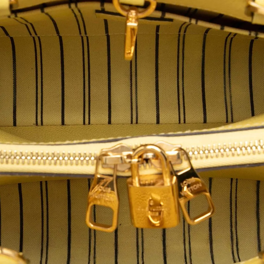 Louis Vuitton Monogram Empreinte Montaigne BB Yellow Leather Very good - Model View