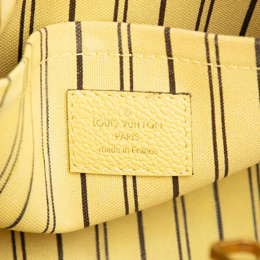 Louis Vuitton Monogram Empreinte Montaigne BB Yellow Leather Very good - Box View