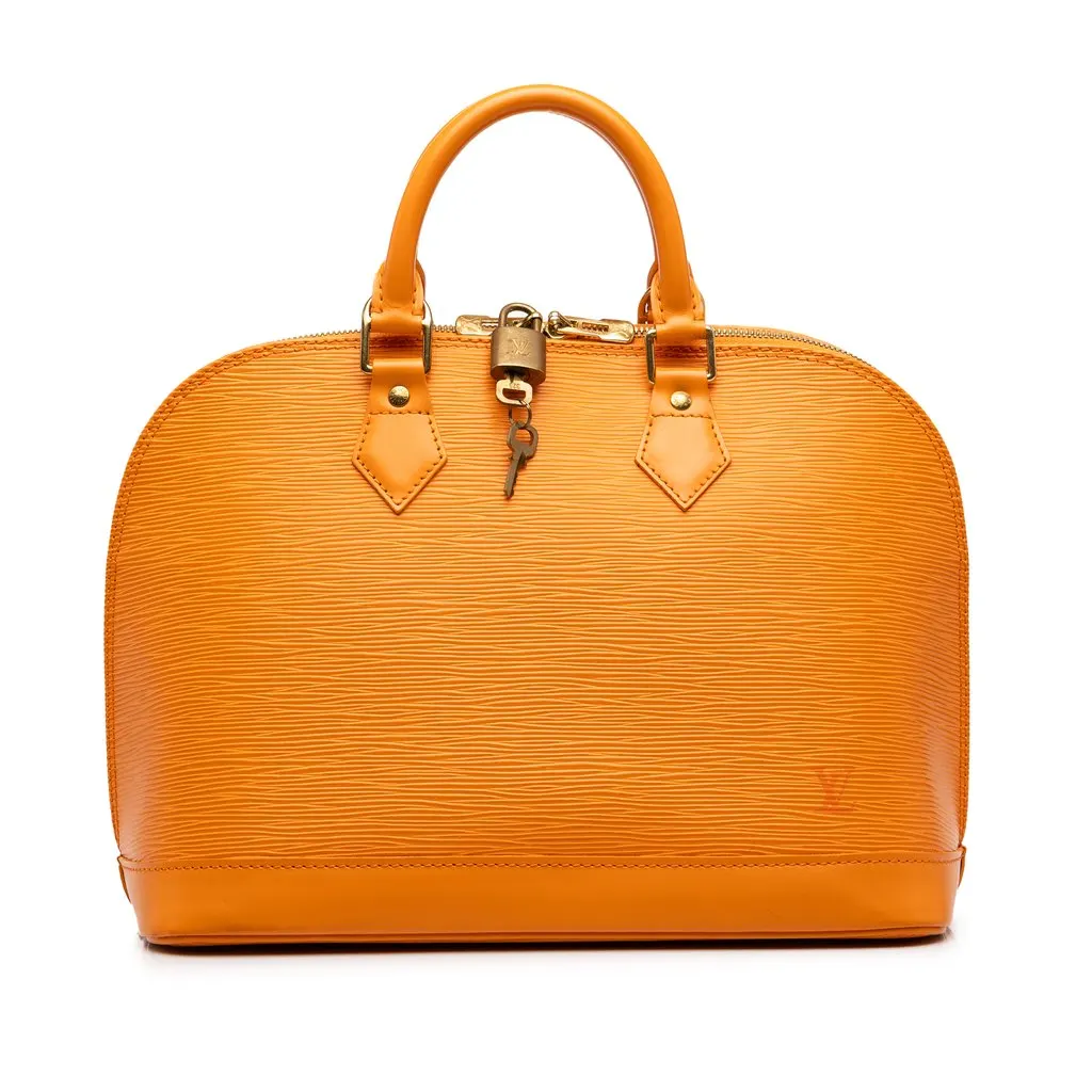 Louis Vuitton Epi Alma PM Orange Leather Very good - Front View
