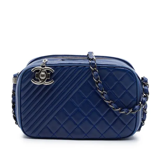 Chanel Small Quilted Lambskin Coco Boy Camera Bag