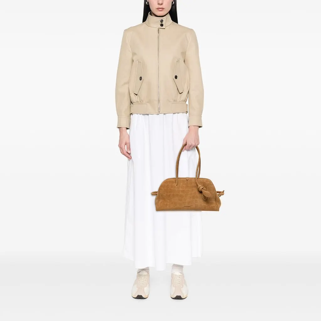 Jacquemus Croc Embossed Suede Le Turismo Bag Brown Suede Good - Box View