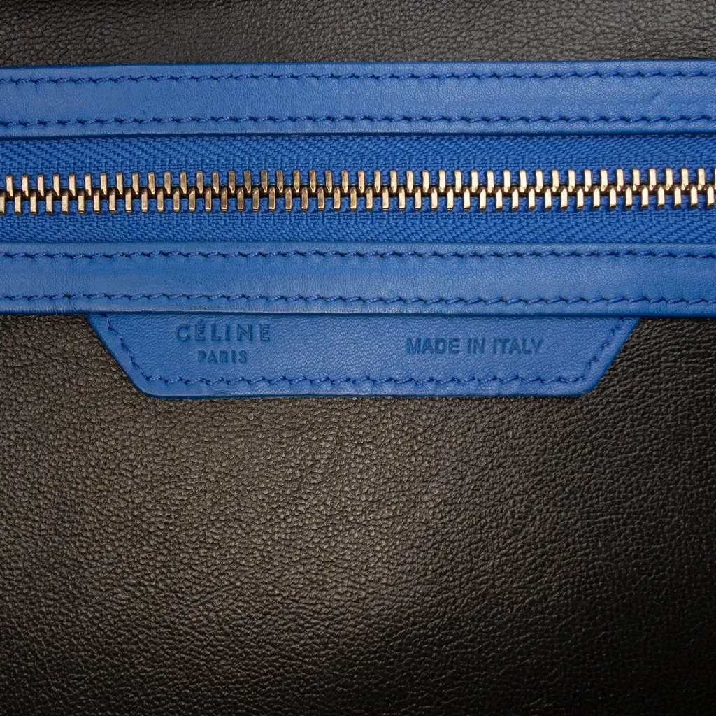 Celine Mini Tricolor Leather Luggage Tote Yellow Leather Very good - Box View