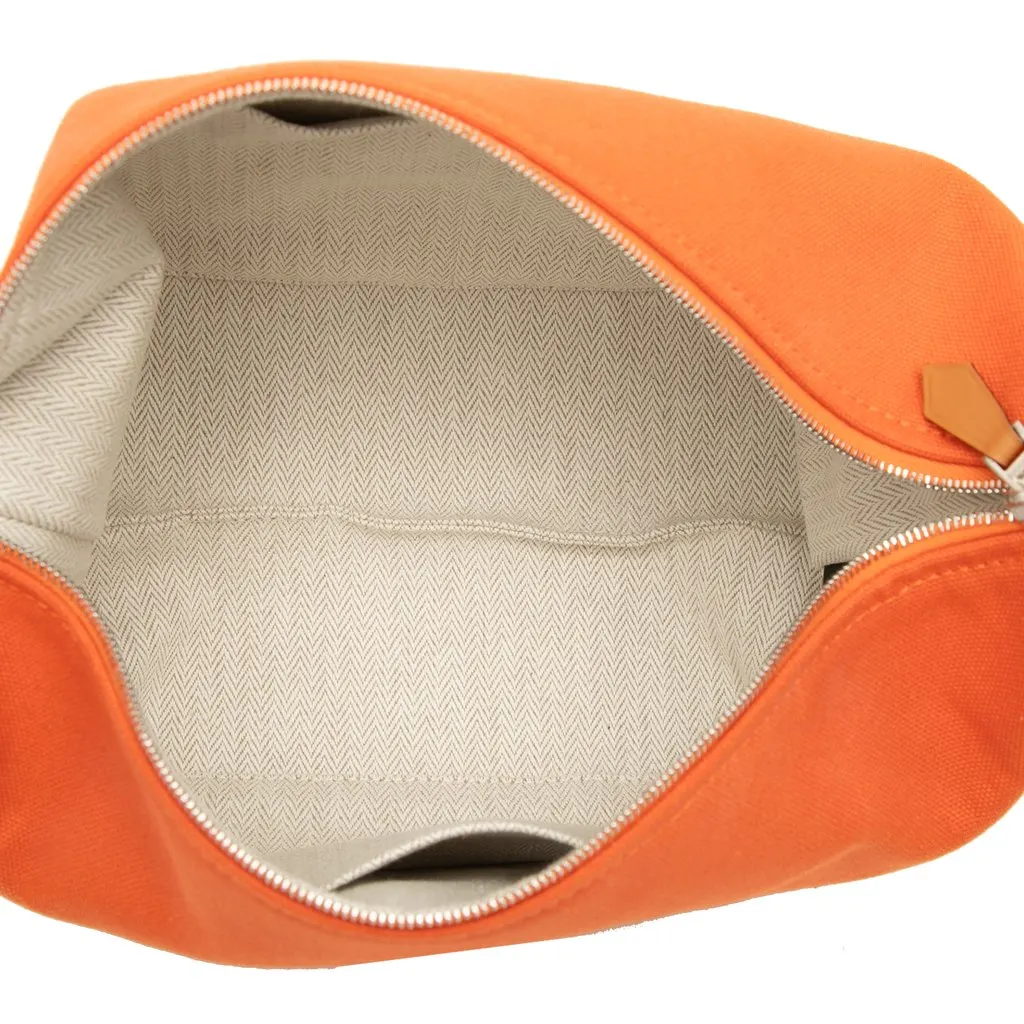 Hermès Small Toile Bride A Brac Case Orange Very good - Model View
