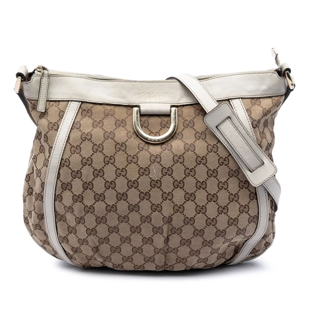 Gucci GG Canvas Abbey D Ring Crossbody Beige Very good - Front View