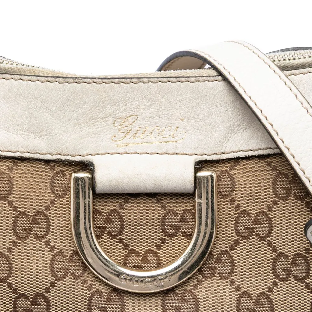 Gucci GG Canvas Abbey D Ring Crossbody Beige Very good - Box View