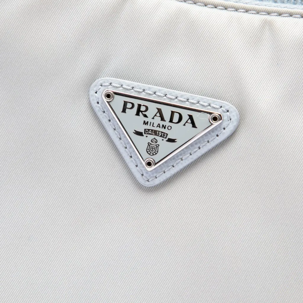 Prada Mini Tessuto Re Edition 2000 Shoulder Bag Grey Polyamide Very good - Box View