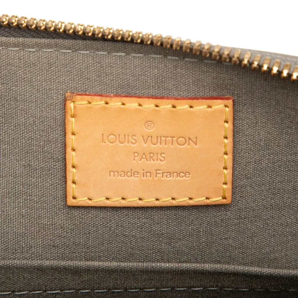 Louis Vuitton Monogram Vernis Alma BB Green Leather Very good - Box View