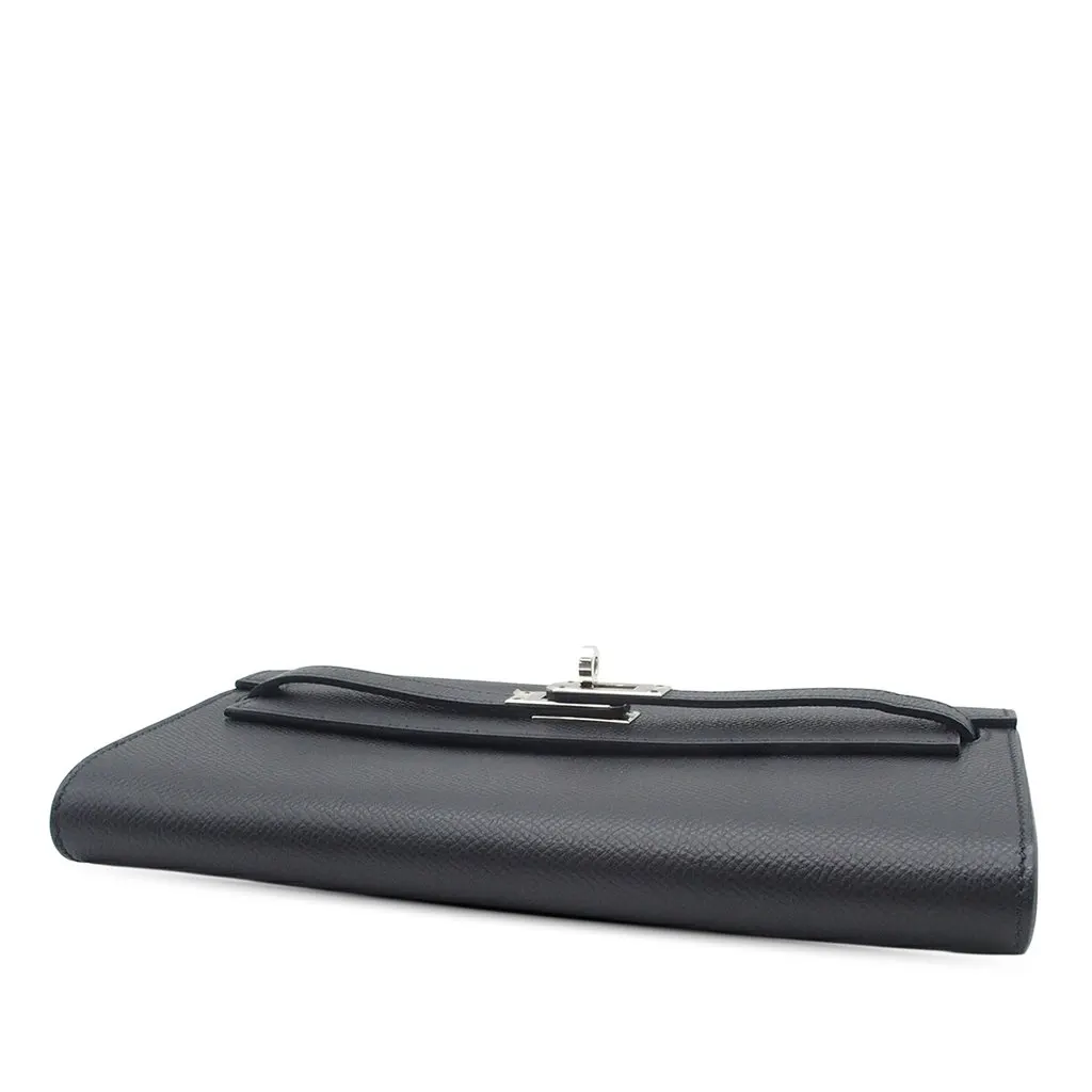 Hermès Epsom Kelly To Go Wallet Black Leather Very good - Inside View