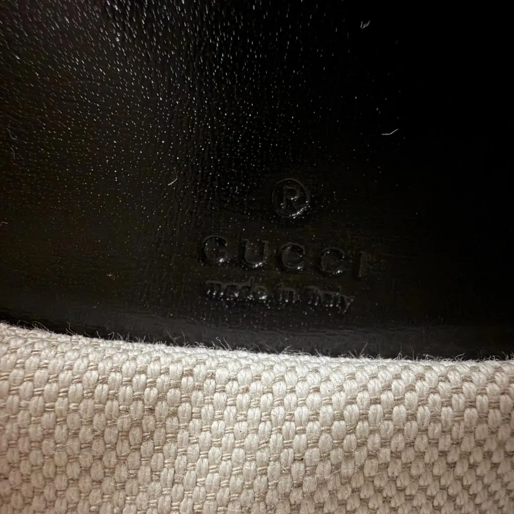 Gucci Small Calfskin 1947 Bamboo Top Handle Bag Black Leather Very good - Box View