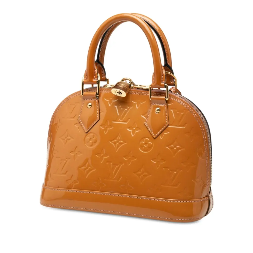 Louis Vuitton Monogram Vernis Alma BB Brown Leather Very good - Back View