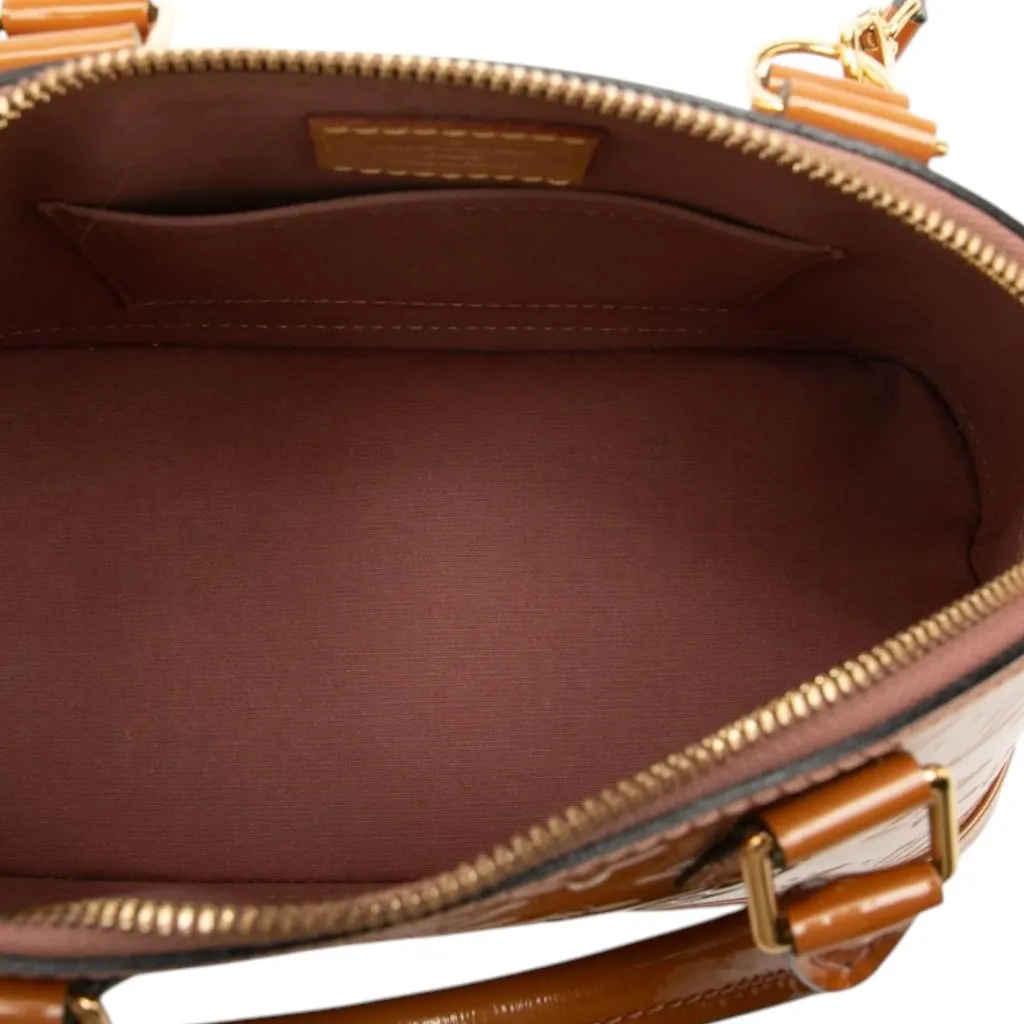 Louis Vuitton Monogram Vernis Alma BB Brown Leather Very good - Model View