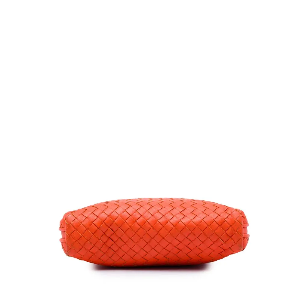 Bottega Veneta Nappa Intrecciato Nodini Crossbody Orange Leather Very good - Inside View
