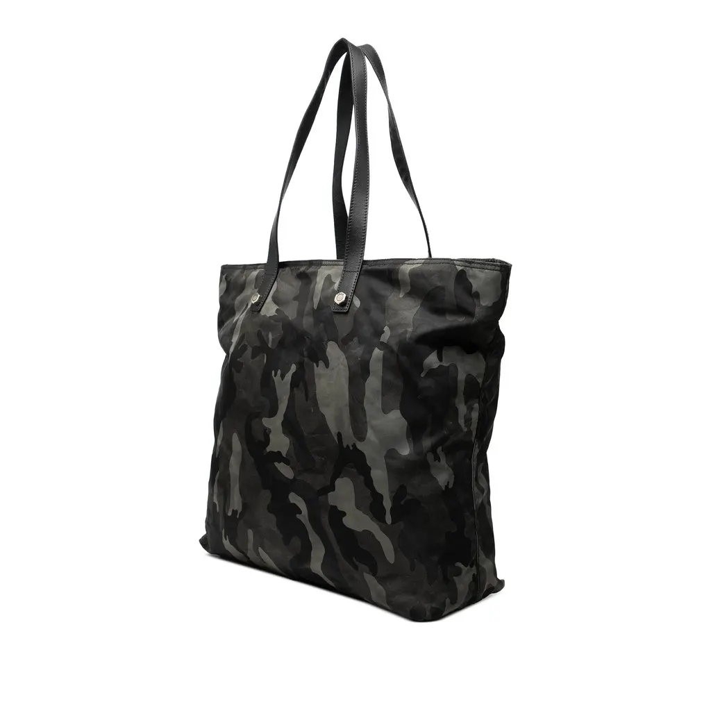 Prada Tessuto Camouflage Tote Navy Polyamide Good - Back View