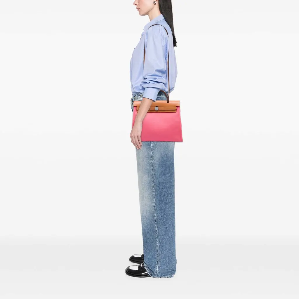 Hermès Toile Herbag Zip 31 Pink Very good - Box View