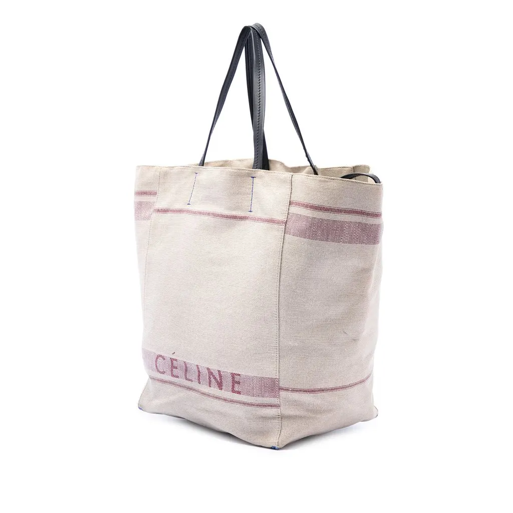 Celine Medium Canvas Phantom Cabas Tote Brown Very good - Back View