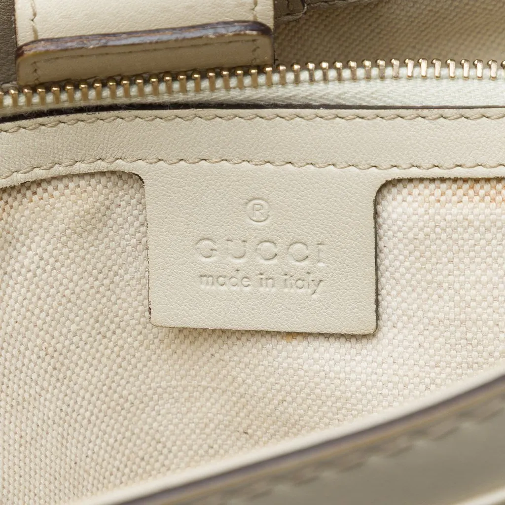 Gucci Guccissima Mayfair Tote White Leather Very good - Box View