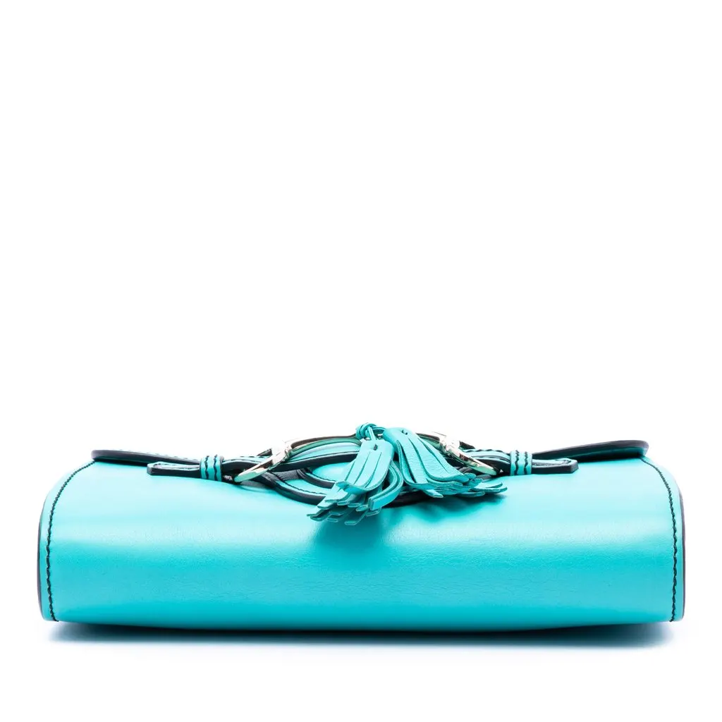 Gucci Small Calfskin Emily Crossbody Blue Leather Very good - Inside View