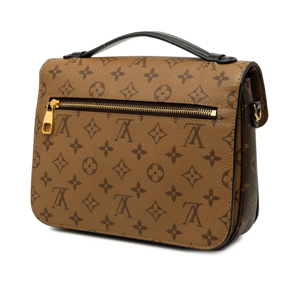 Louis Vuitton Monogram Reverse Pochette Metis Brown Very good - Back View