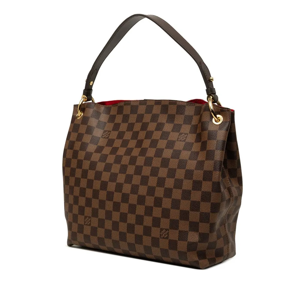 Louis Vuitton Damier Ebene Graceful PM Brown Canvas Very good - Back View