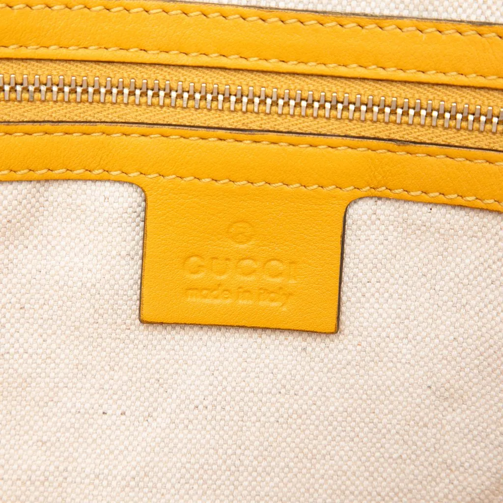 Gucci Small Microguccissima Patent Nice Dome Satchel Yellow Leather Very good - Box View